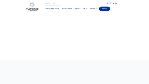 Screenshot of the Mysmallhelp website