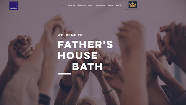 Screenshot of the Father's House, Bath website