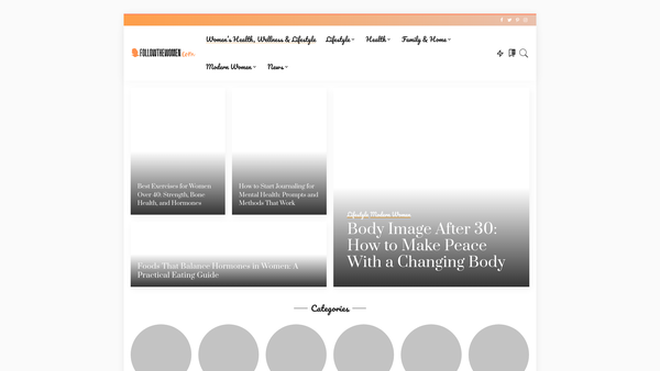 Screenshot of the Follow The Women website