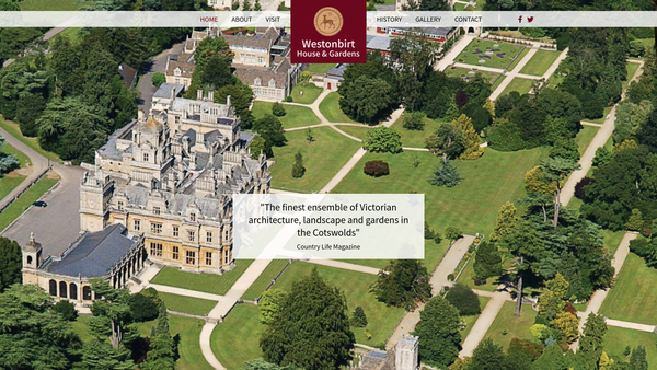 Screenshot of the The Holfords Of Westonbirt Trust website