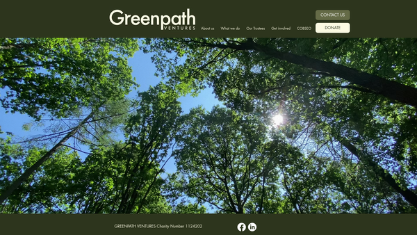 Screenshot of the Greenpath Ventures website