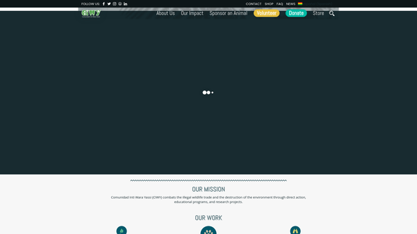 Screenshot of the Friends Of Inti Wara Yassi website