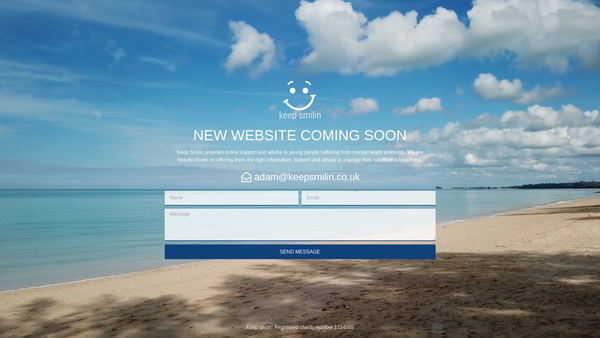 Screenshot of the Keep Smilin Limited website