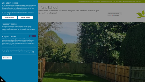 Screenshot of the The Friends Of Shottermill Infant School website