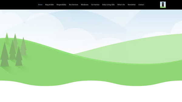 Screenshot of the Newton Abbot Community Transport Association website