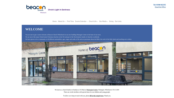Screenshot of the The Beacon Whitchurch Limited website