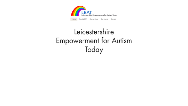 Screenshot of the Leicestershire Empowerment For Autism Today website