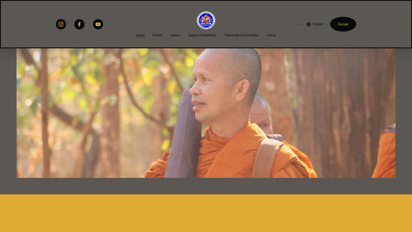 Screenshot of the Wat Sriratanaram website