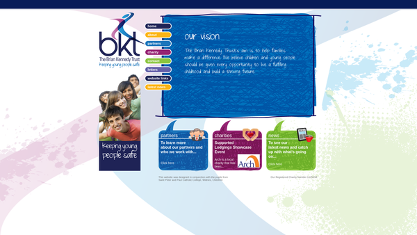 Screenshot of the Brian Kennedy Trust website