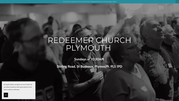 Screenshot of the Redeemer Trust Ltd website