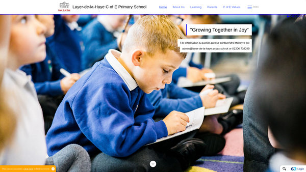 Screenshot of the Friends Of Layer School website