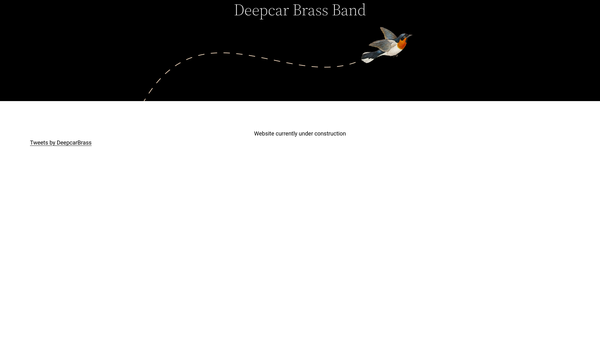 Screenshot of the Deepcar Brass Band website