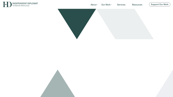 Screenshot of the Independent Diplomat Limited website