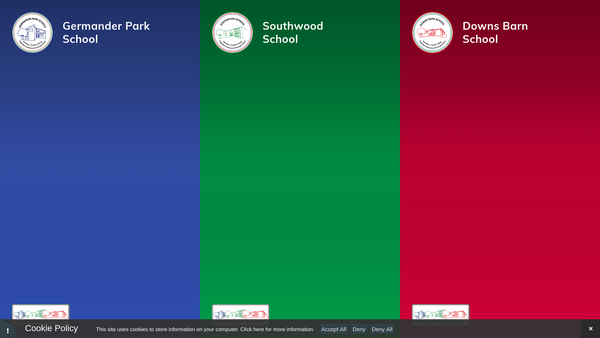 Screenshot of the Southwood School Fund website