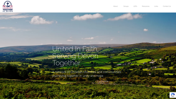 Screenshot of the Churches Together In Devon website