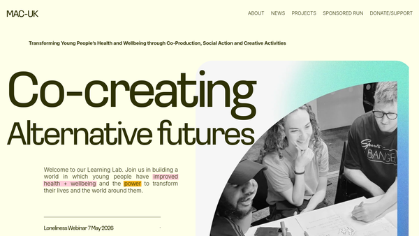 Screenshot of the Mac-Uk website