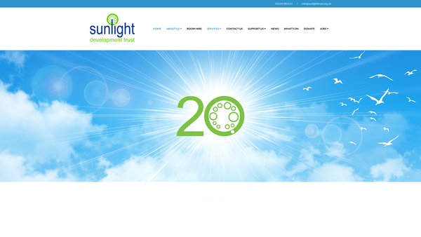 Screenshot of the Sunlight Development Trust Limited website