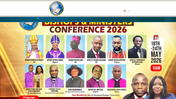 Screenshot of the The Redeemed Assemblies Trust website