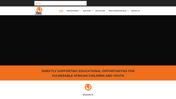 Screenshot of the The Point Foundation website