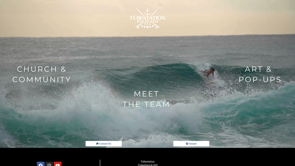 Screenshot of the Tubestation website