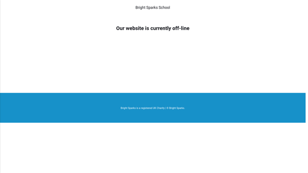 Screenshot of the Bright Sparks School India website
