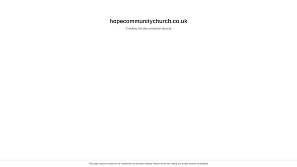 Screenshot of the Hope Community Church (Wymondham) website