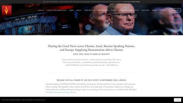 Screenshot of the Eurovision Mission To Europe website