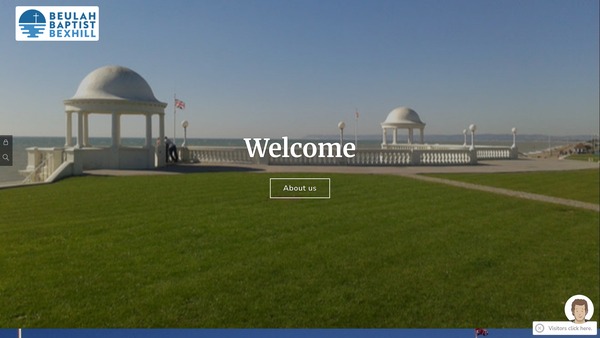Screenshot of the Beulah Baptist Church, Buckhurst Road, Bexhill-On-Sea, East Sussex, Tn40 1qa website