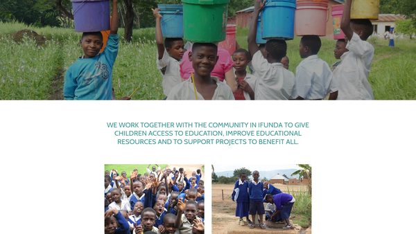 Screenshot of the Walser's Tanzania Charity website