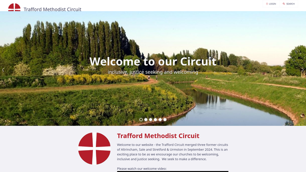 Screenshot of the Timperley Methodist Church website