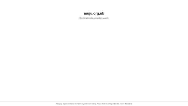 Screenshot of the The Muju Crew website