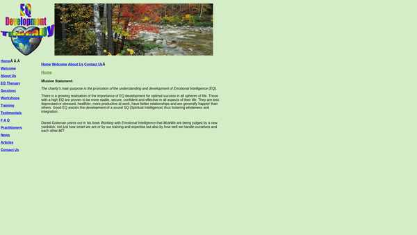 Screenshot of the The International Centre For Integrative Emotional Therapy website