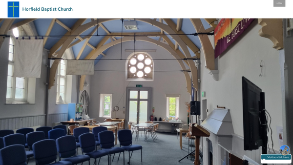 Screenshot of the Horfield Baptist Church website