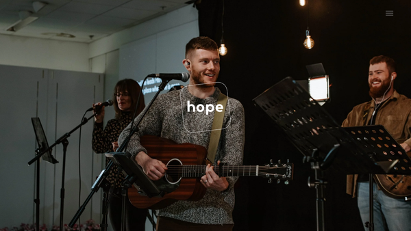 Screenshot of the Hope Church Orpington website