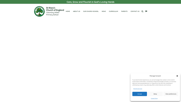 Screenshot of the The Friends Of St Marys School website