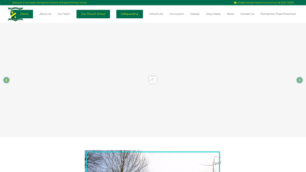 Screenshot of the Heskin Pemberton's Parents, Teachers And Friends Association website