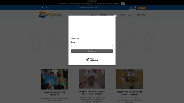 Screenshot of the Peoples Needs UK website
