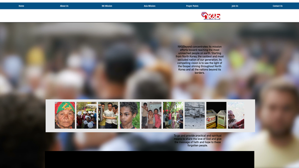 Screenshot of the Nk And Beyond Missions International website