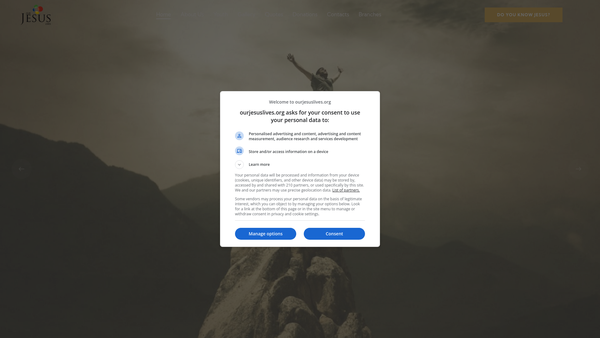 Screenshot of the Sheffield Christian Fellowship website