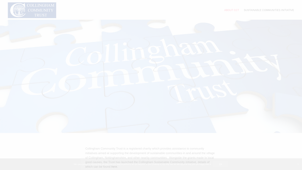 Screenshot of the Collingham Community Trust website
