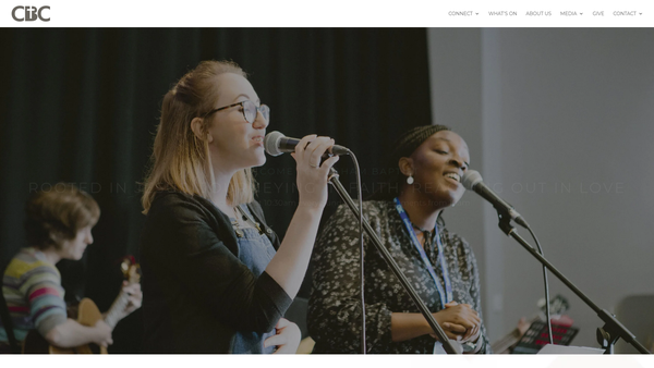Screenshot of the Cosham Baptist Church website