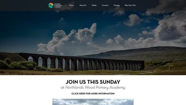 Screenshot of the Ruwach Christian Church website