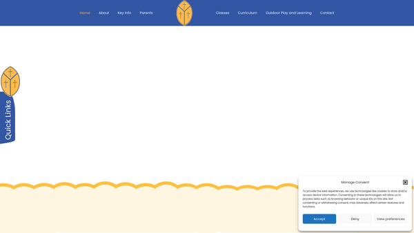 Screenshot of the Holy Trinity C Of E Primary School PTA website