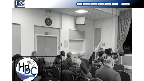 Screenshot of the Hope Baptist Church - Rossington website