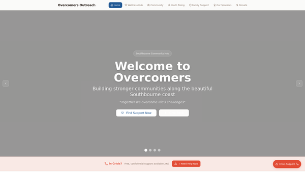 Screenshot of the Christ Overcomer's International Ministries website