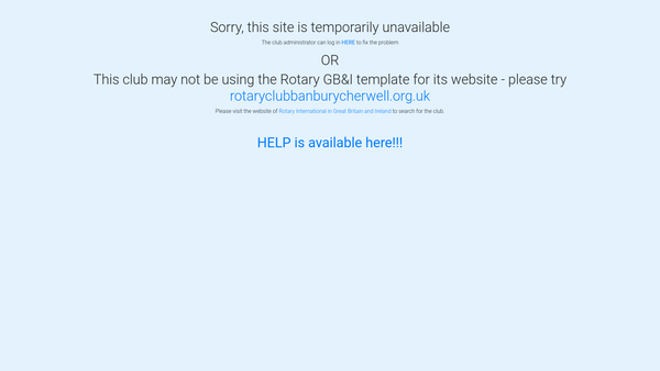 Screenshot of the The Rotary Club Of Banbury Cherwell Trust Fund website
