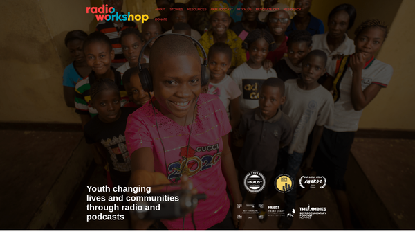 Screenshot of the Children's Radio Foundation UK Limited website
