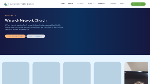Screenshot of the The Parochial Church Council Of The Ecclesiastical Parish Of St Paul Warwick website
