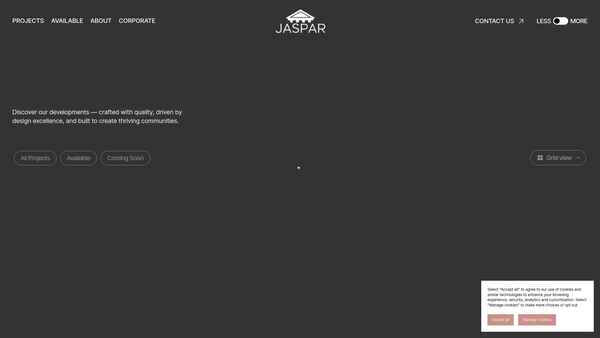 Screenshot of the The Jaspar Foundation website