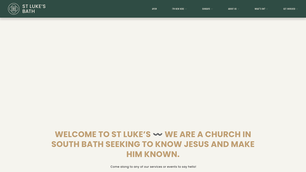 Screenshot of the The Parochial Church Council Of The Ecclesiastical Parish Of Bath,st Luke website